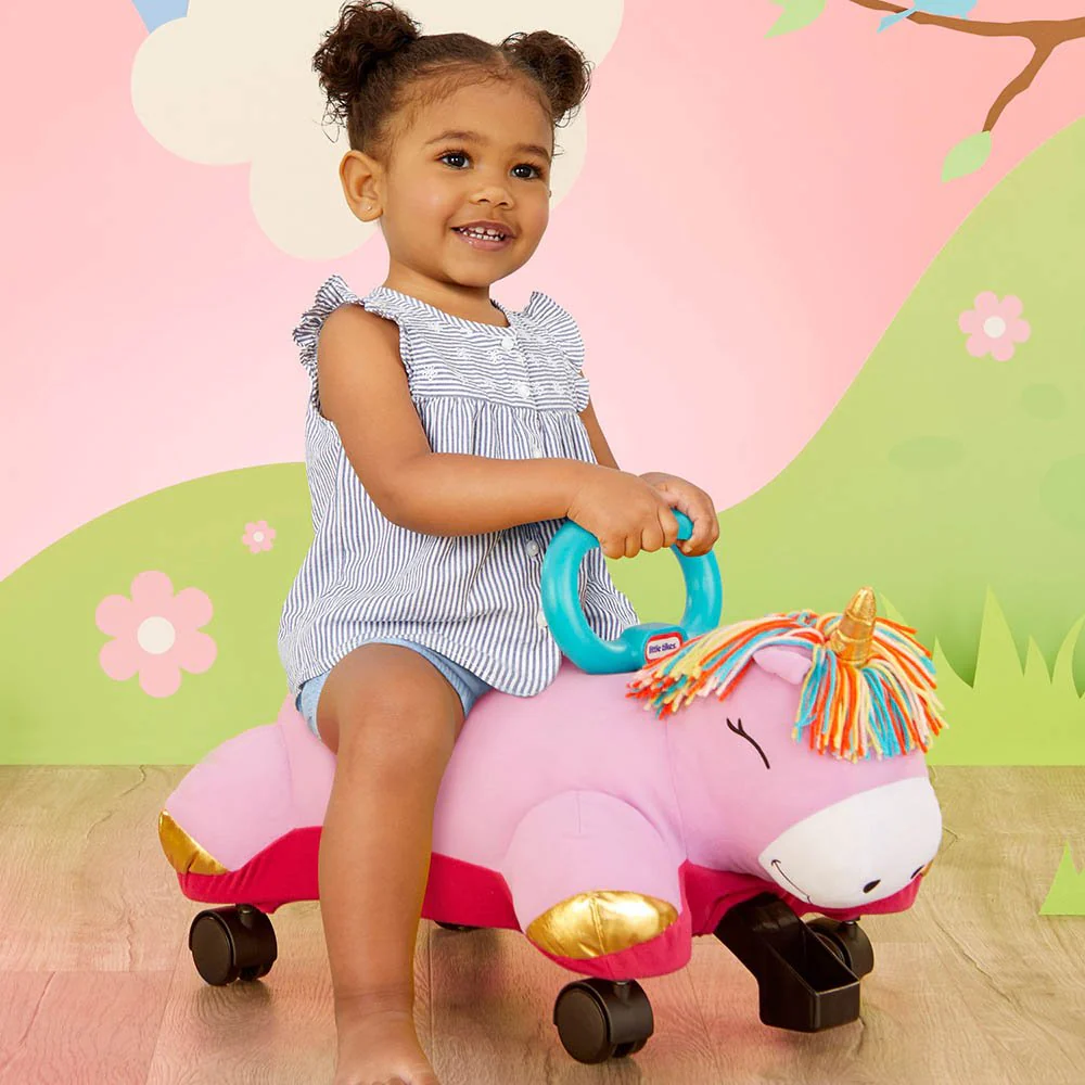 Little Tikes Unicorn Pillow Racer Soft Plush Ride-On 657351 - Image 2