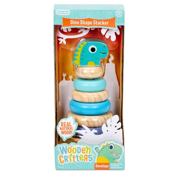 Little Tikes Wooden Critters Unicorn Shape Stacker 651175 - Image 2