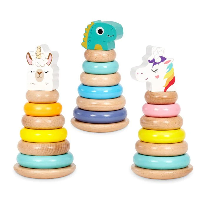 Little Tikes Wooden Critters Unicorn Shape Stacker 651175 - Image 6