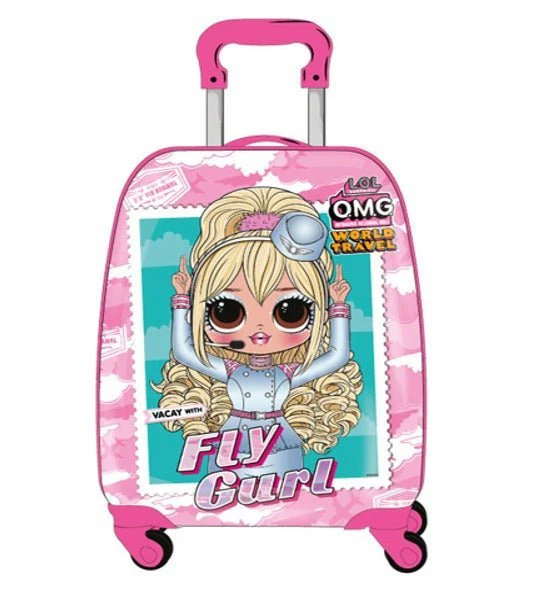 LOL Kids Luggage with Reusable Stickers 18inch TBT23LOFGKL410