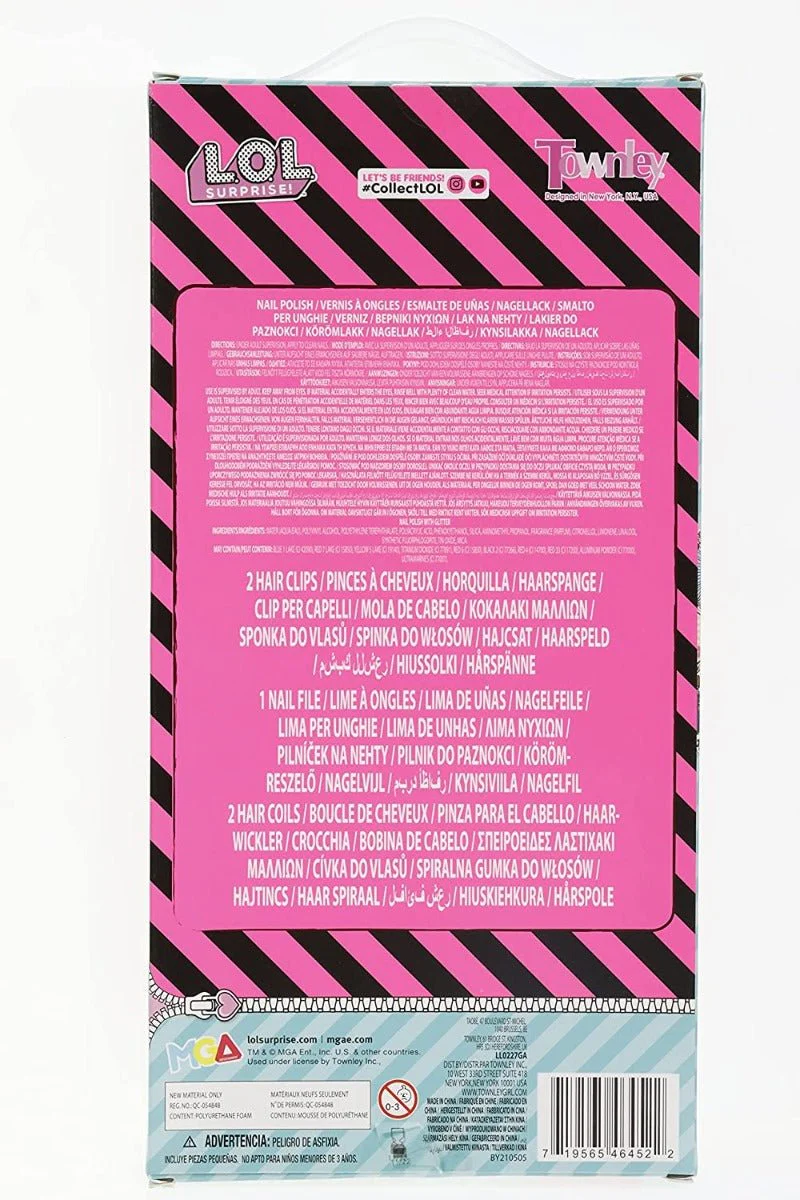 LOL Surprise Nail Set with Jumbo File and Hair Accessories LL0227GA