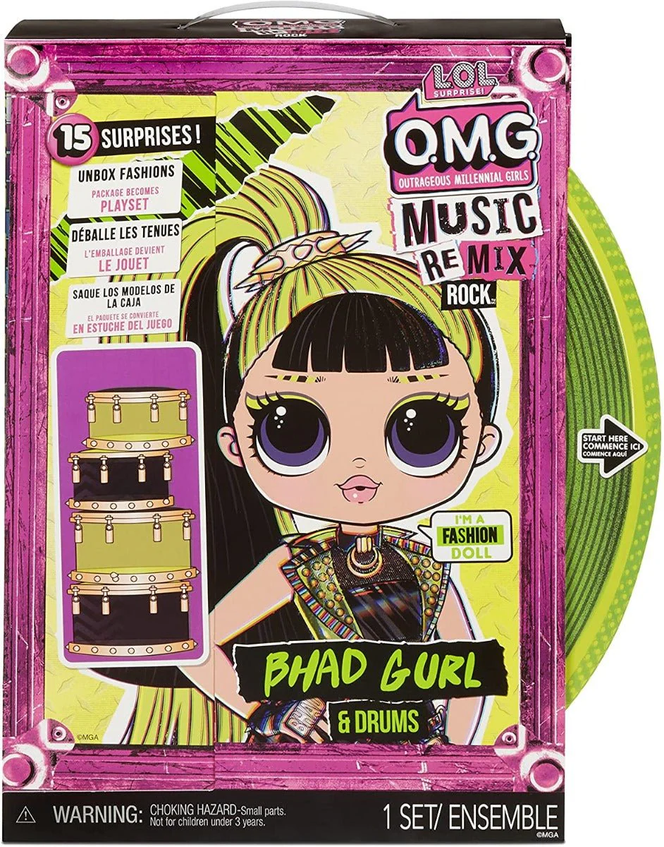 LOL Surprise! OMG Remix Rock Bhad Gurl Fashion Doll MGA-577584 - Image 3