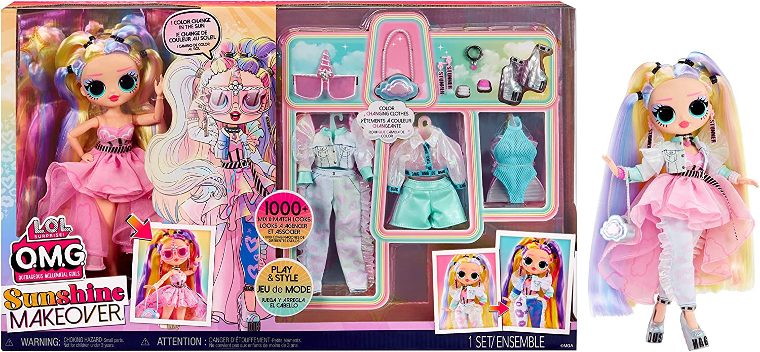 LOL Surprise! OMG Sunshine Makeover Color Change Stellar Gurl Big Surprise MGA-589464 - Image 6