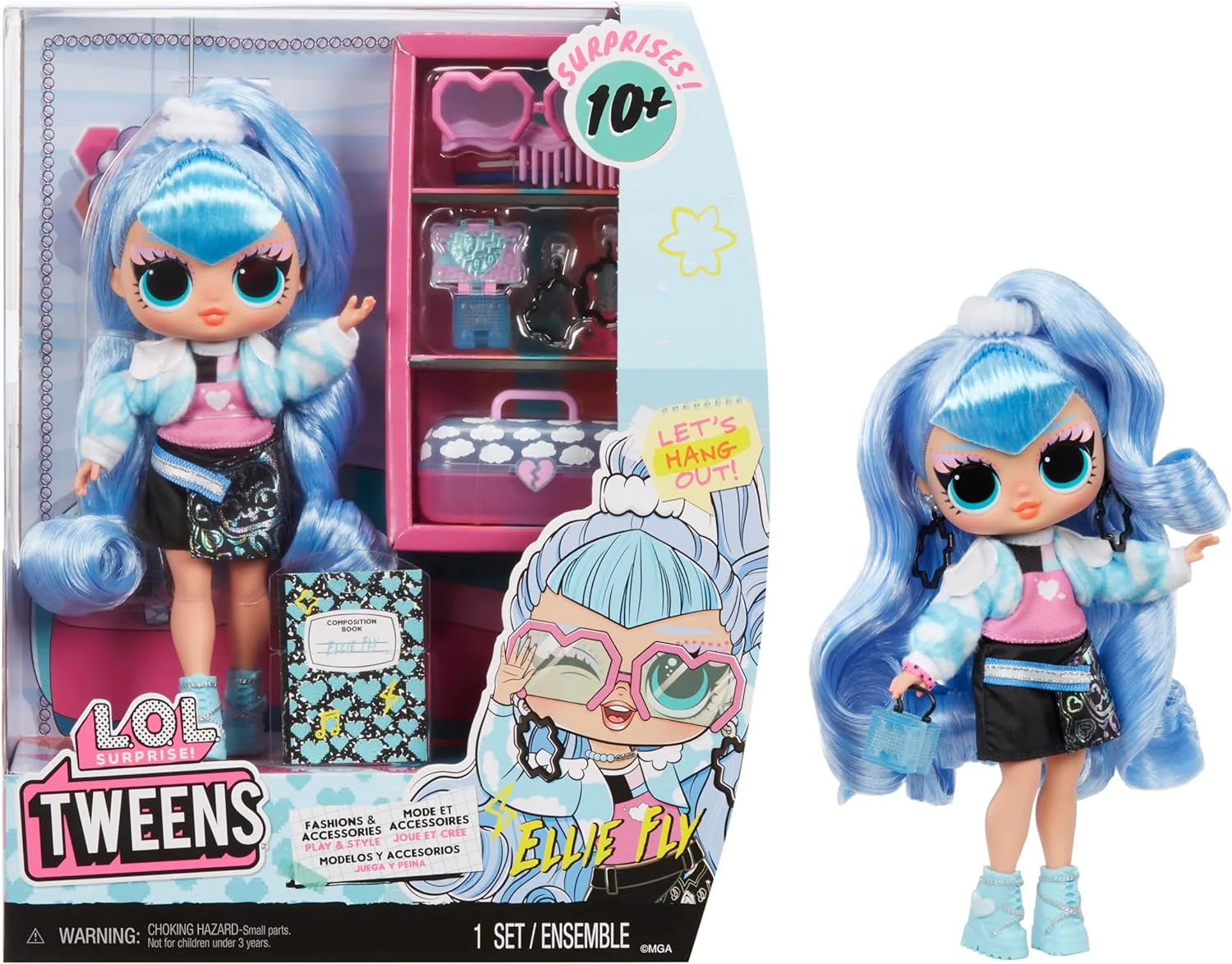 LOL Surprise! Tweens Fashion Doll Bundle – Braids-2-Waves Winnie + Ellie Fly (20+ Surprises & Swapping Fun) - Image 6
