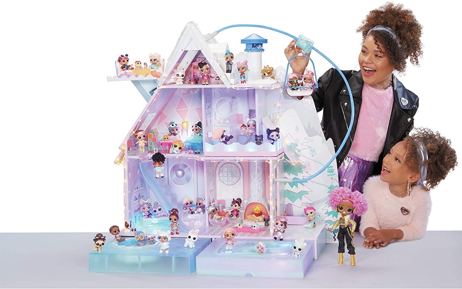LOL Surprise Winter Disco Chalet Doll House with 95+ Surprises 562207 - Image 3