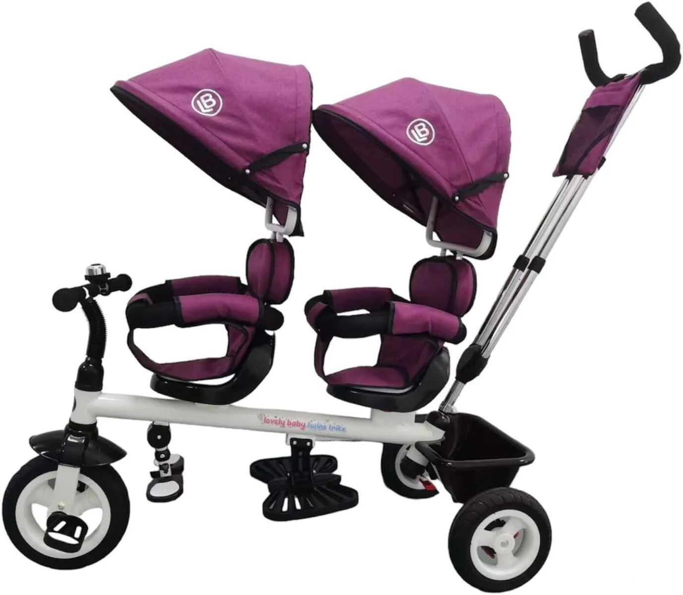 Lovely Baby Twin Trike Purple
