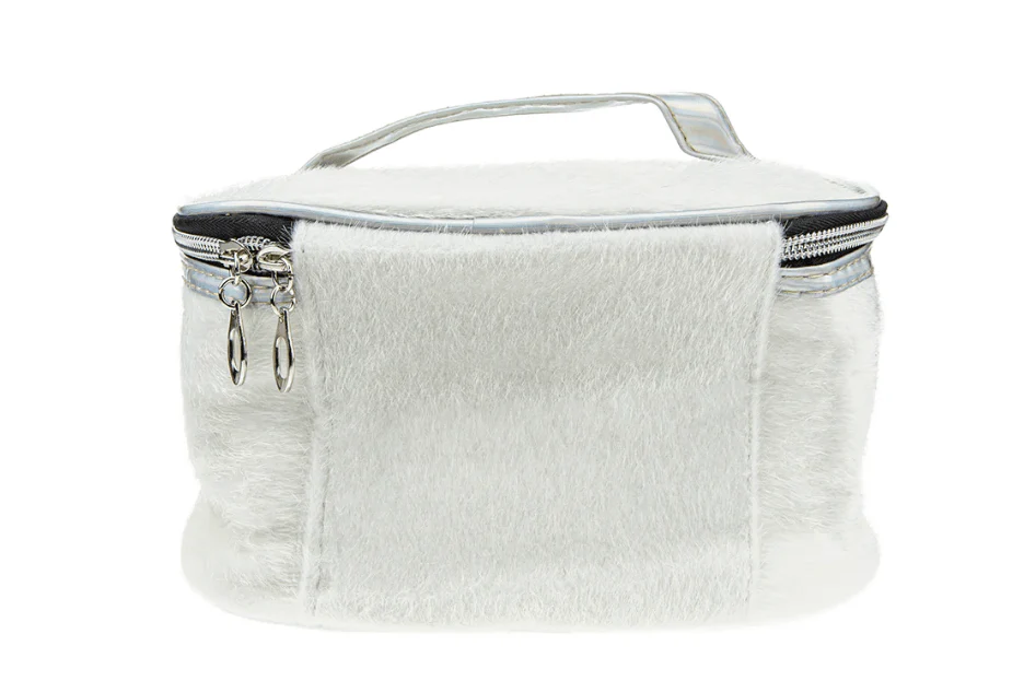 Lukky Big Plush Makeup Purse with Embroidery LUK-T21409 - Image 3