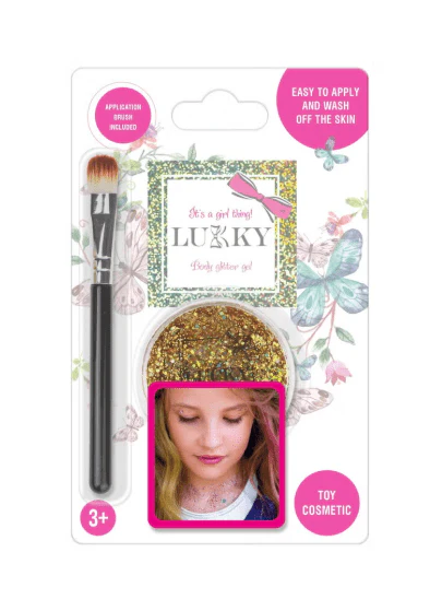 Lukky Body Glitter Gel with Brush - Gold 25ml LUK-T11928