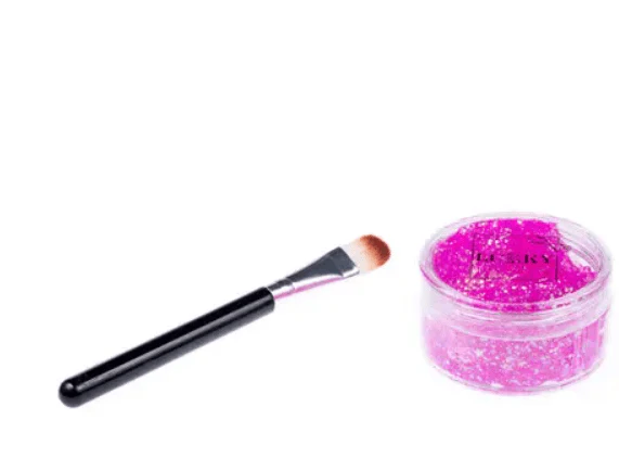 Lukky Body Glitter Gel with Brush - Pink 25ml LUK-T15395 - Image 3