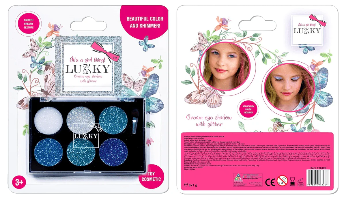 Lukky Eye Shadow Cream with Glitter with Brush Applicator WPB 6ml LUK-T16126
