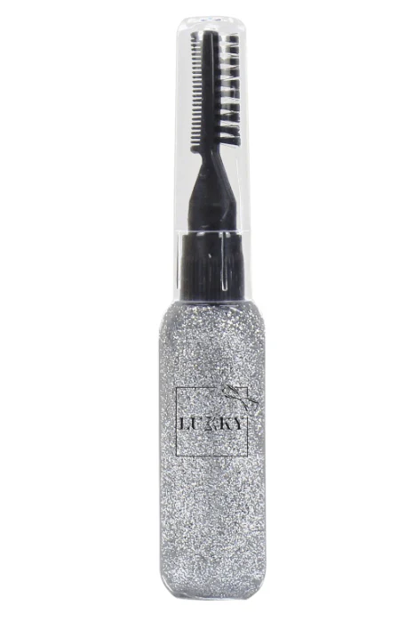 Lukky Hair Mascara with Glitter - Silver 15ml LUK-T16159 - Image 2