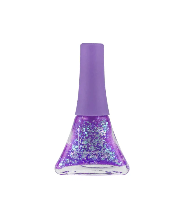Lukky Peel-Off Nail Polish Confetti Mix - Lilac Pearl with Glitter 5.5ml LUK-T16757 - Image 2