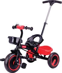 Luvlap Tricycle with Handle Blue TR-003/KT-004