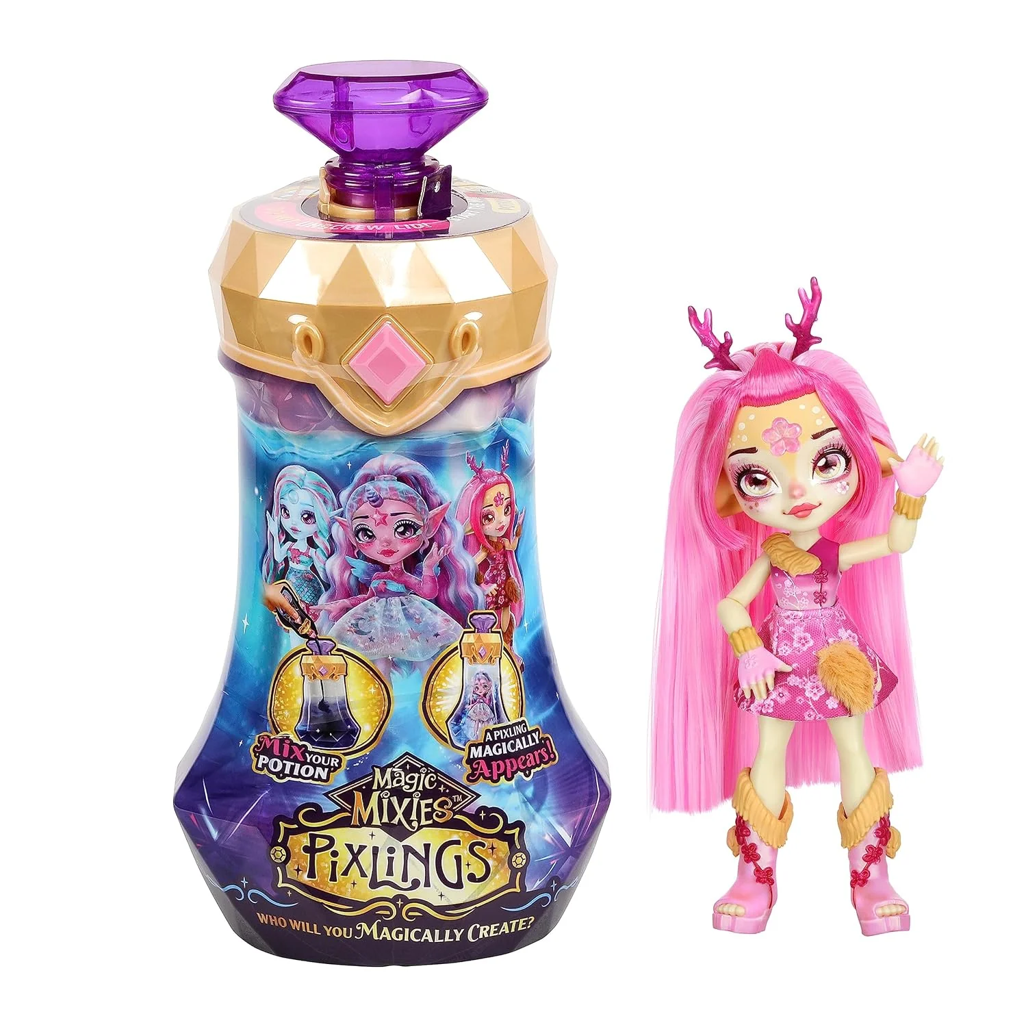 Magic Mixies Pixlings Mermaid Doll 64576/14872 - Image 2