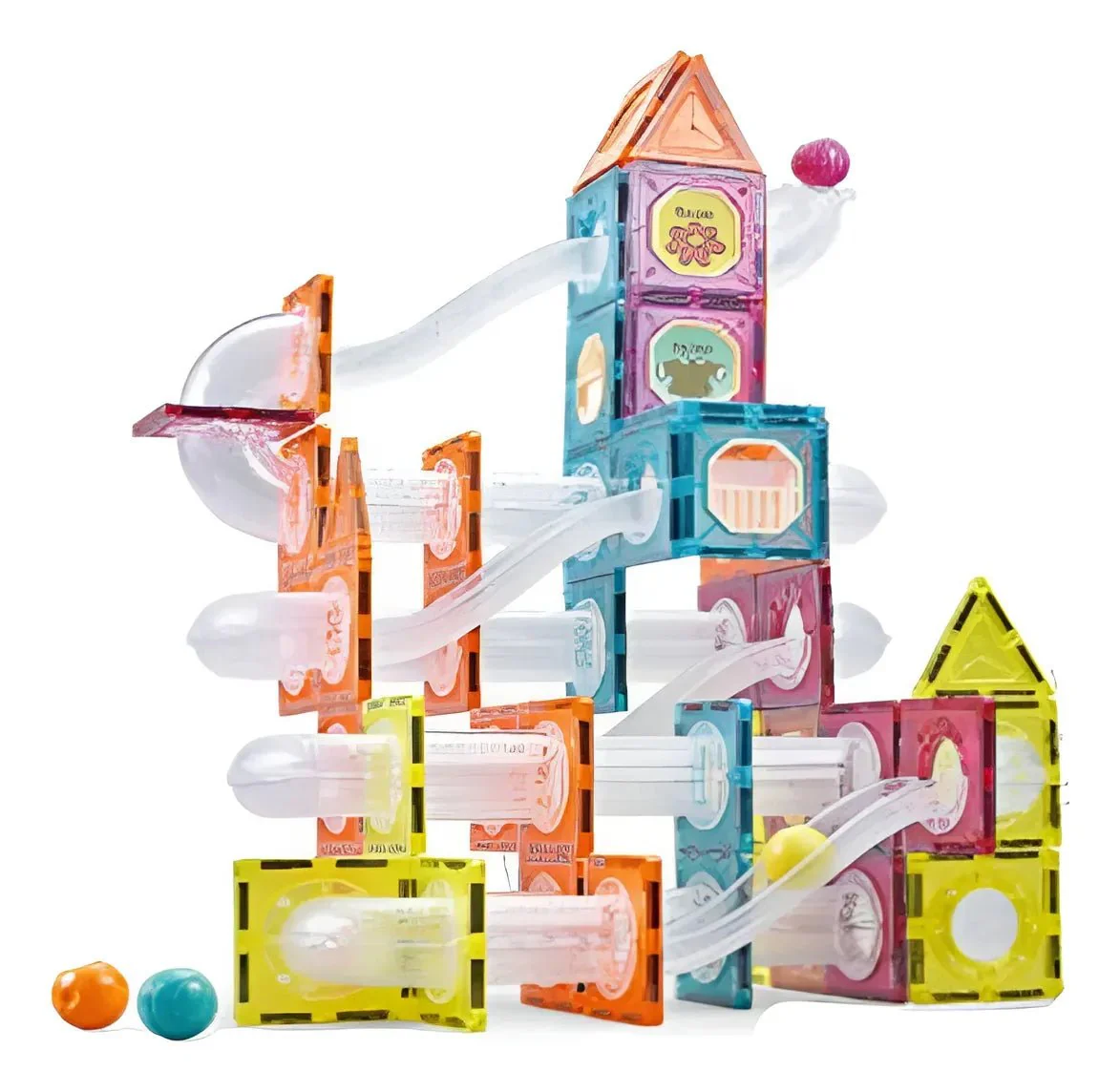 Magnetic Tiles Building Blocks with 145 Pcs Accessories CH1135