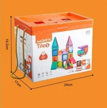 Magnetic Tiles Building Blocks with 67 Pcs Accessories CH1132 - Image 2