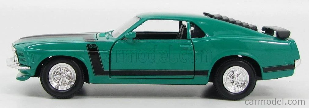 Maisto 1:24 Scale 1970 Ford Mustang Boss 302 Green 31943 - Image 2