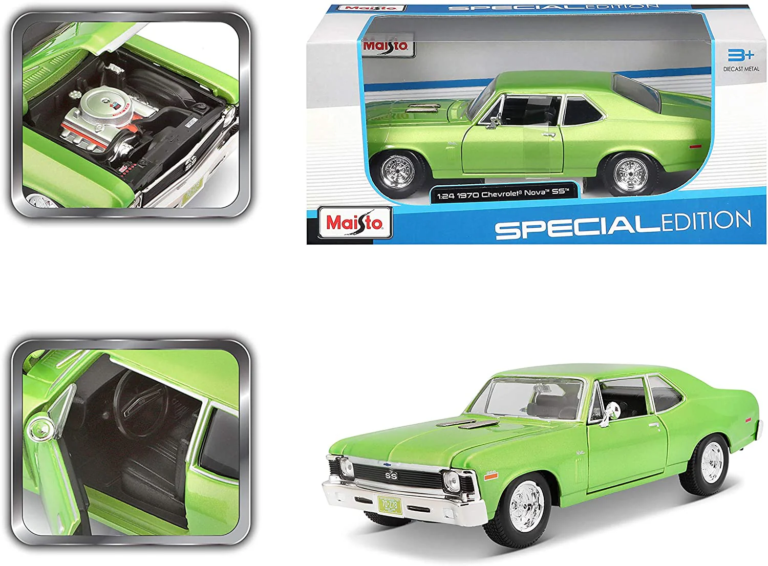 Maisto 1970 Chevrolet Nova SS 1:24 Scale