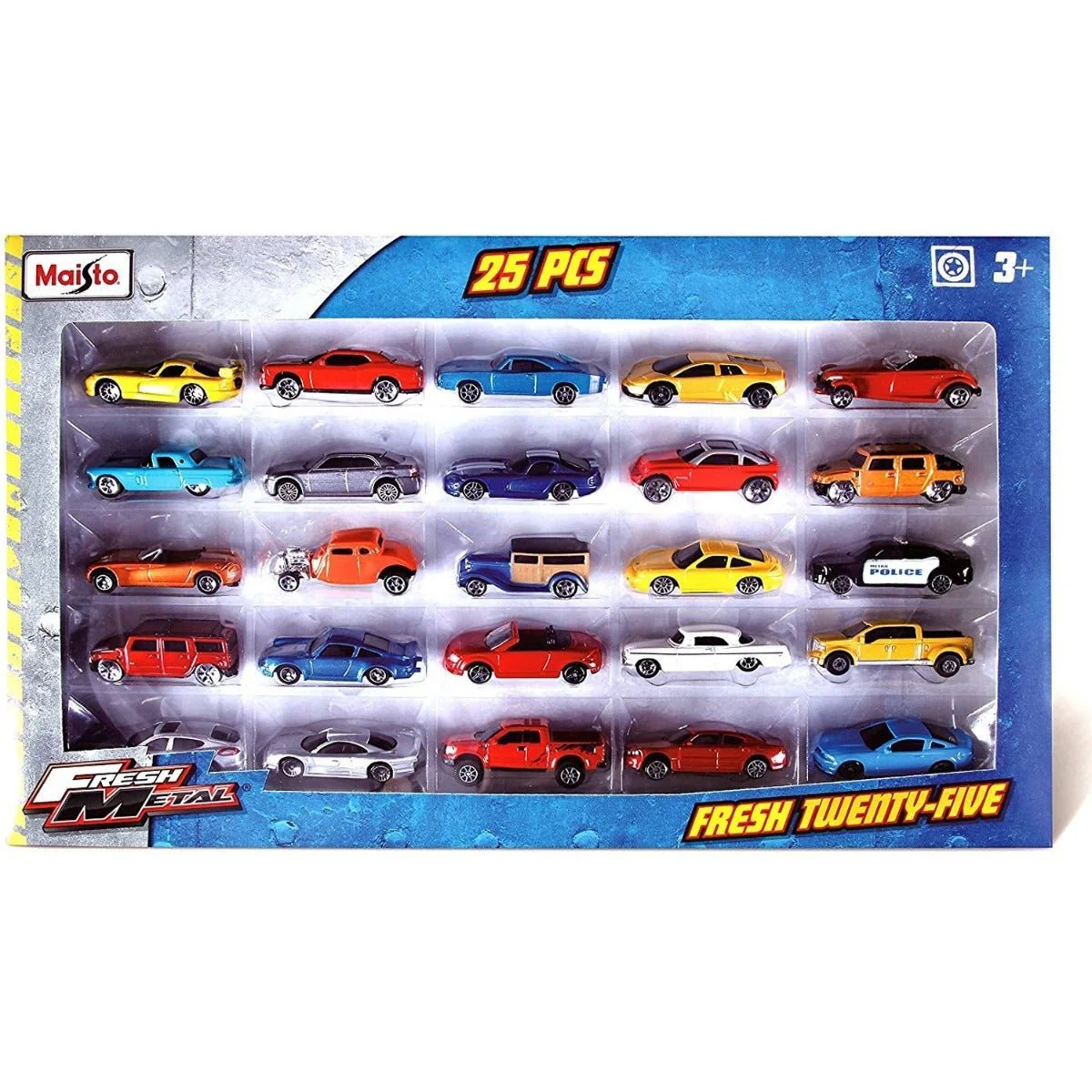 Maisto Fresh Metal Diecast Vehicle 25-pack 12005