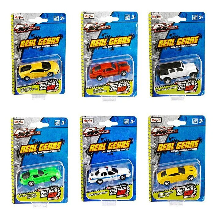 Maisto Fresh Metal Real Gears 3inch Pullback Car 15395 - Assotment