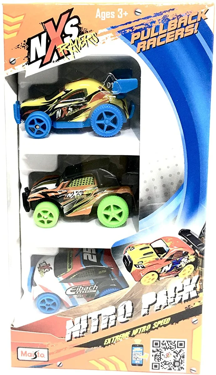 Maisto NXS Racers Pullback Nitro Pack Assorted 11386