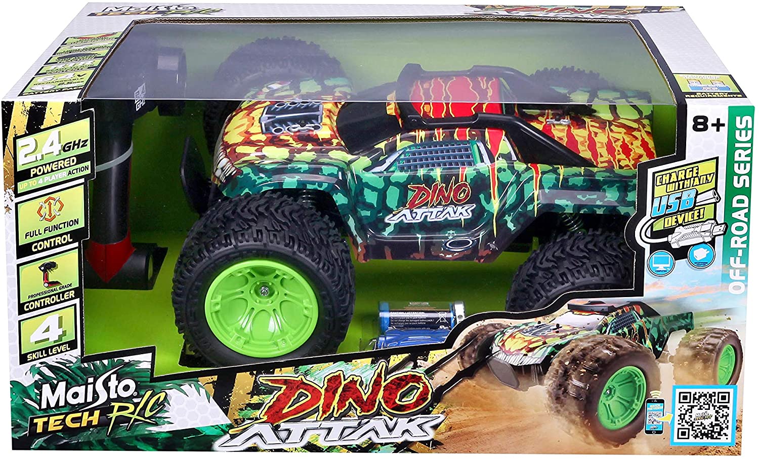 Maisto Off-Road Dino Attack Remote Control RC Vehicle 81462 - Image 2
