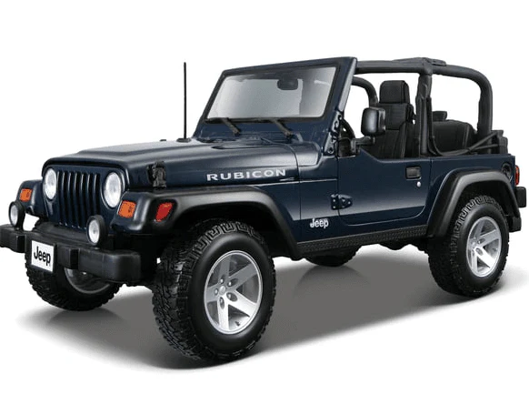 Maisto Special Edition 1:18 Jeep Wrangler Rubicon - Blue 31663 - Image 2