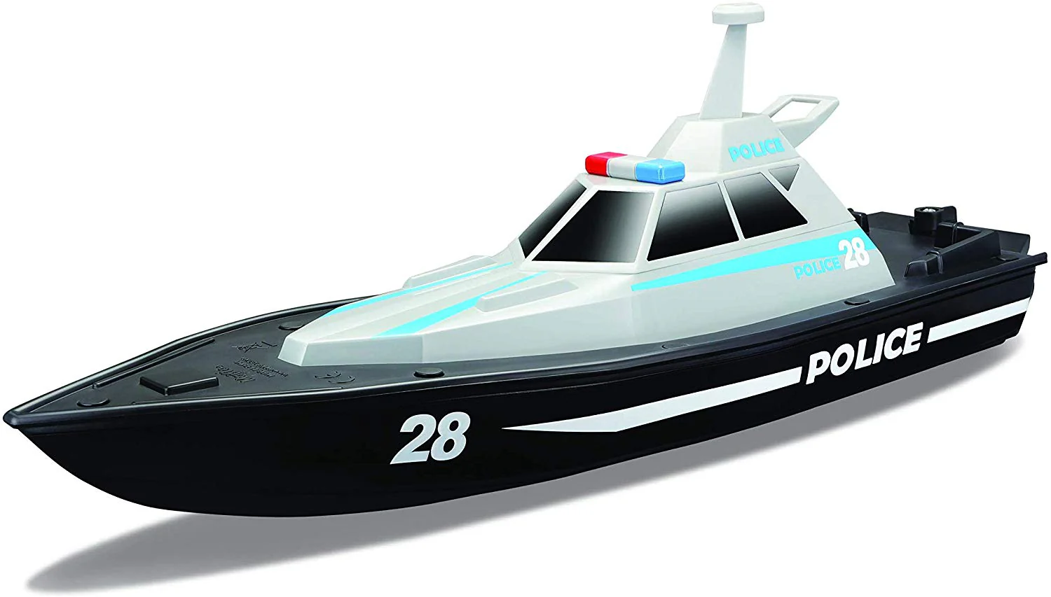 Maisto Tech Remote Control Police Boat 13.4 Inches Long Range 30 Meter 2.4GHz