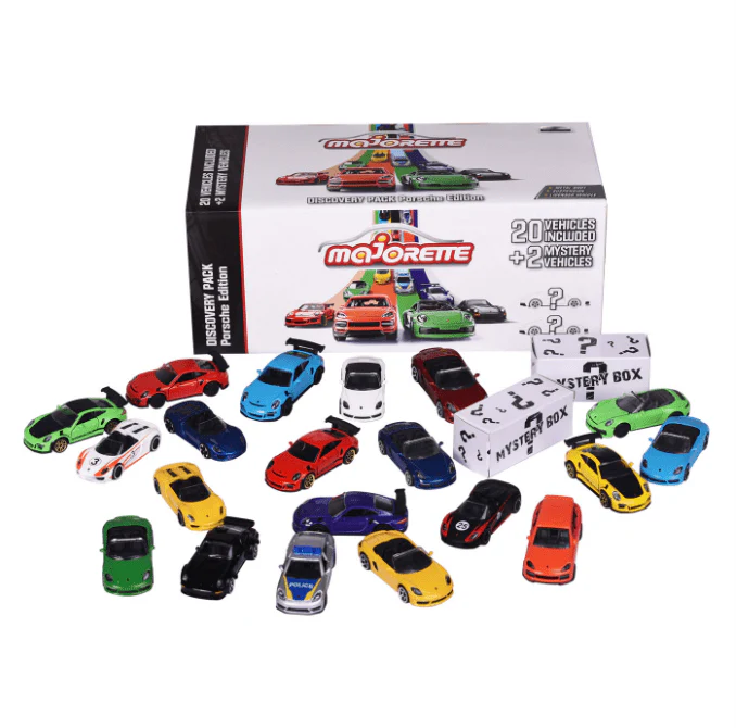 Majorette Porsche Discovery 20+2 Pack – 1:64 Scale Die-Cast Cars Set | 22 Vehicles with Mystery Models - Image 3