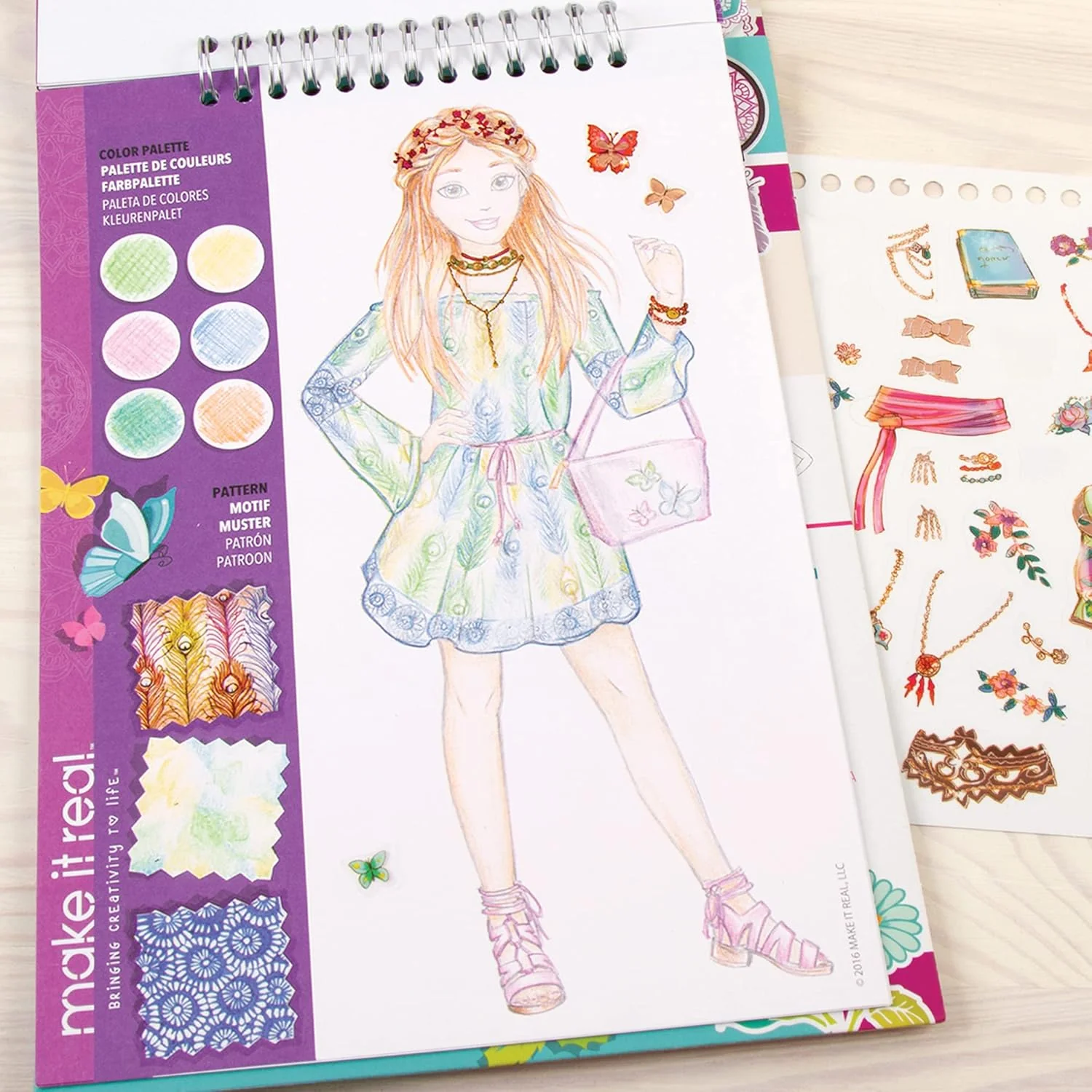 Make It Real Fashion Design Sketchbook Blooming Creativity 3202 - Image 4