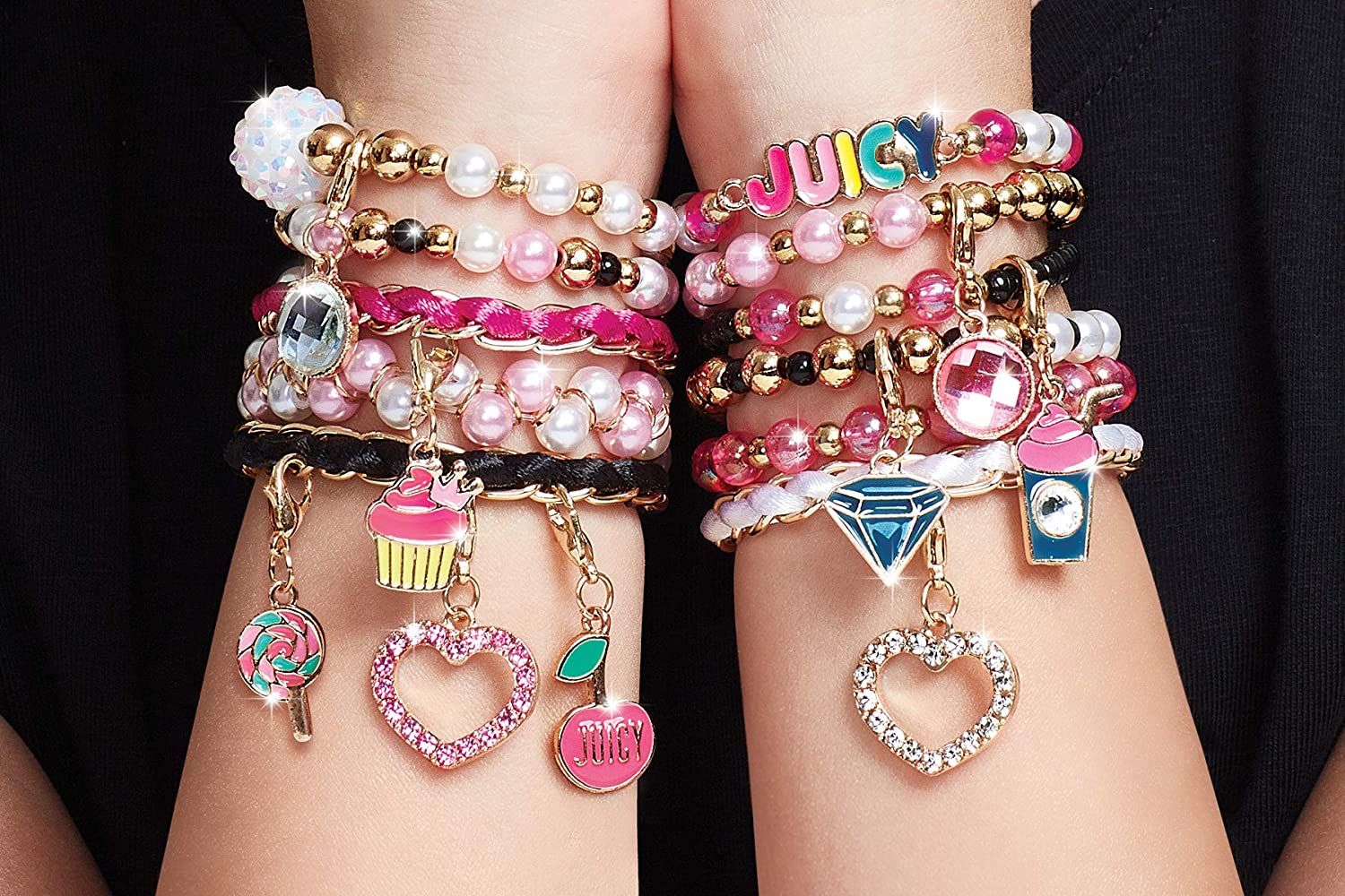 Make It Real Juicy Couture Pink and Precious Bracelets 4408 - Image 4