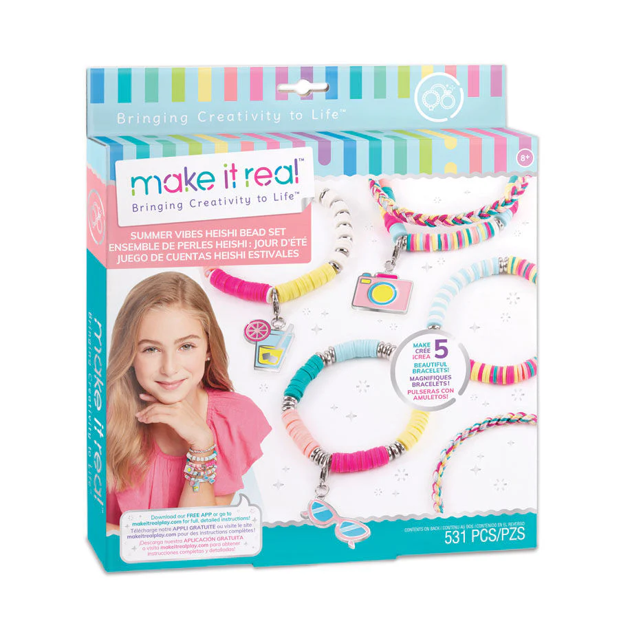 Make It Real Summer Vibes Heishi Bead Bracelets 1317 - Image 5