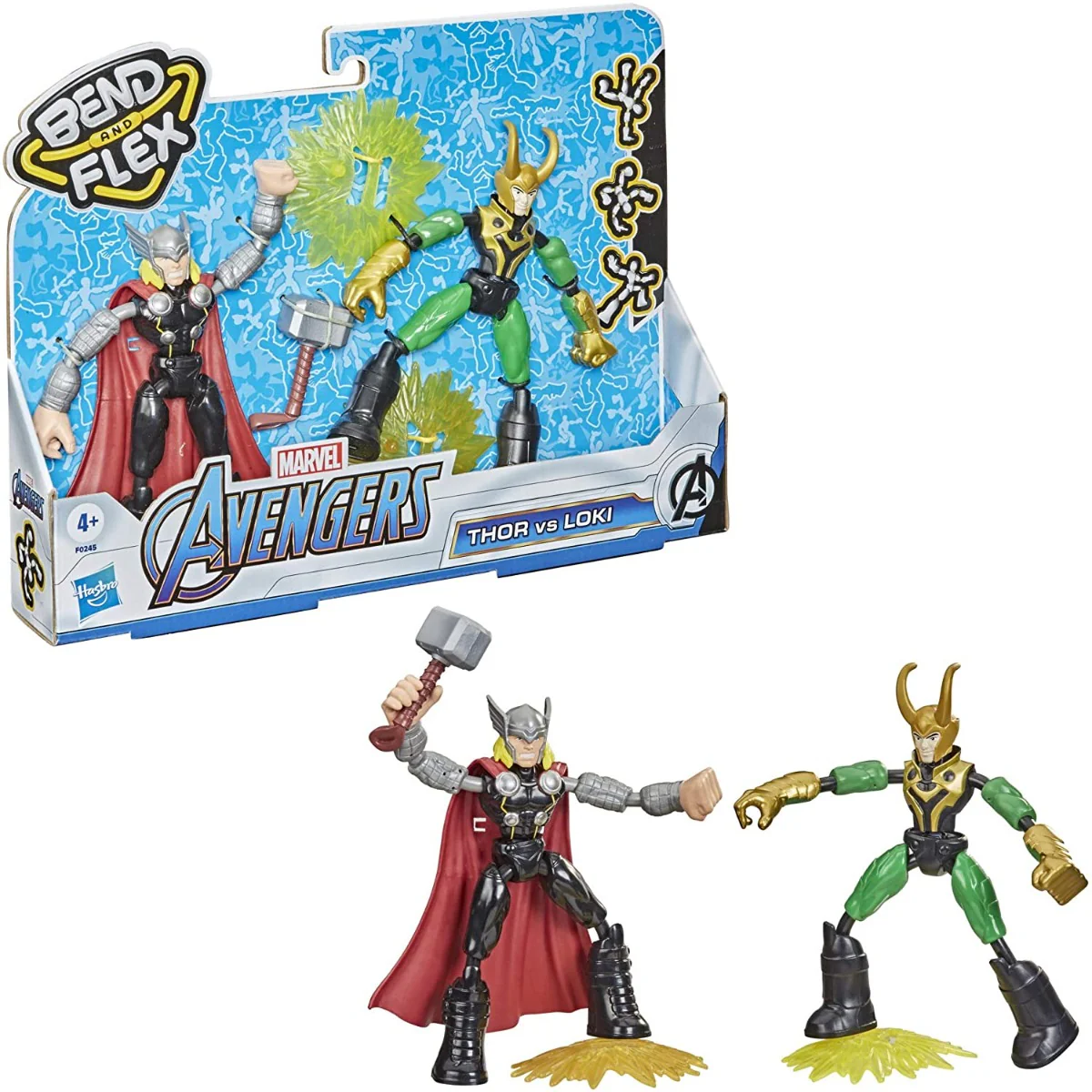 Marvel Avengers Bend and Flex Thor Vs. Loki F0245 - Image 3