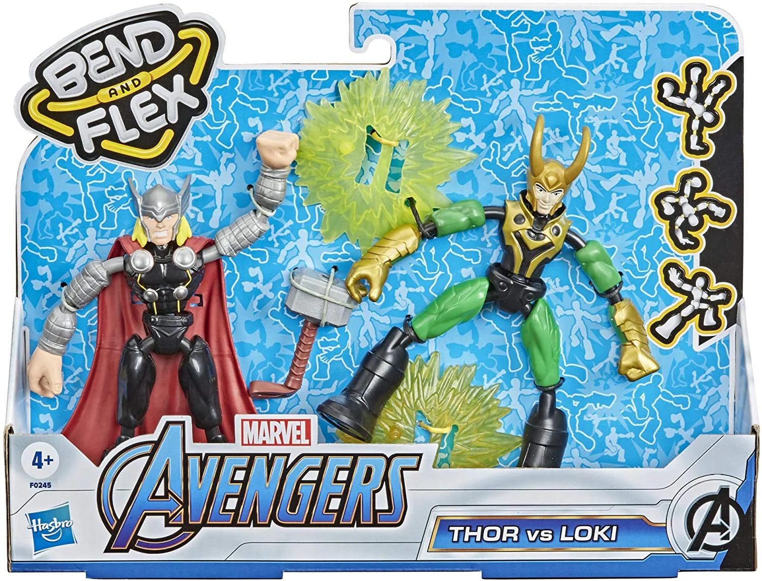 Marvel Avengers Bend and Flex Thor Vs. Loki F0245 - Image 4