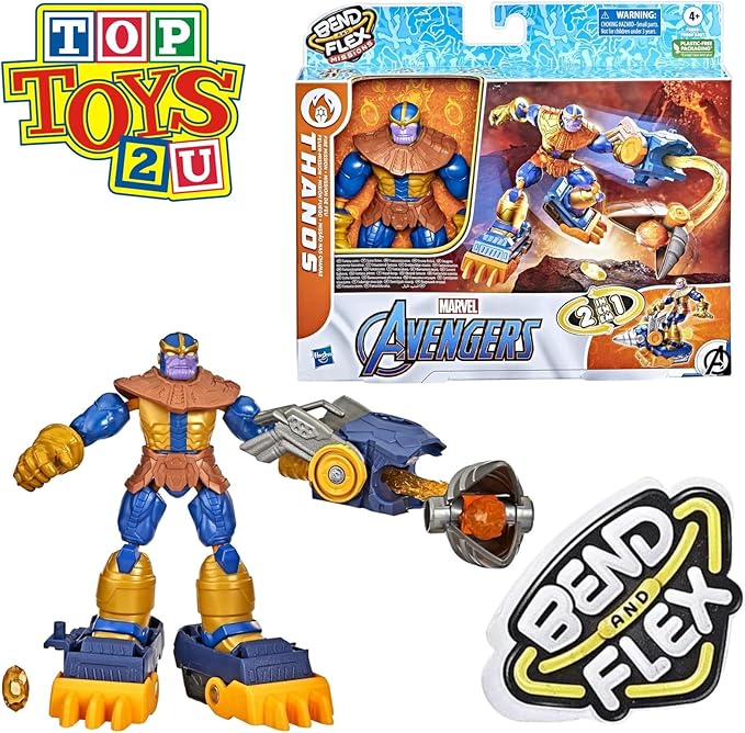 Marvel Avengers: Iron Patriot vs Thanos Bend and Flex Action E9197 - Image 3