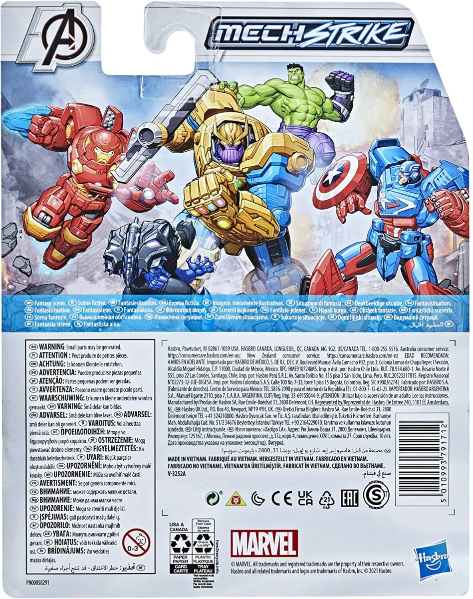 Marvel Avengers Mech Strike 6-inch Scale Figure Captain America F1664 - Image 2