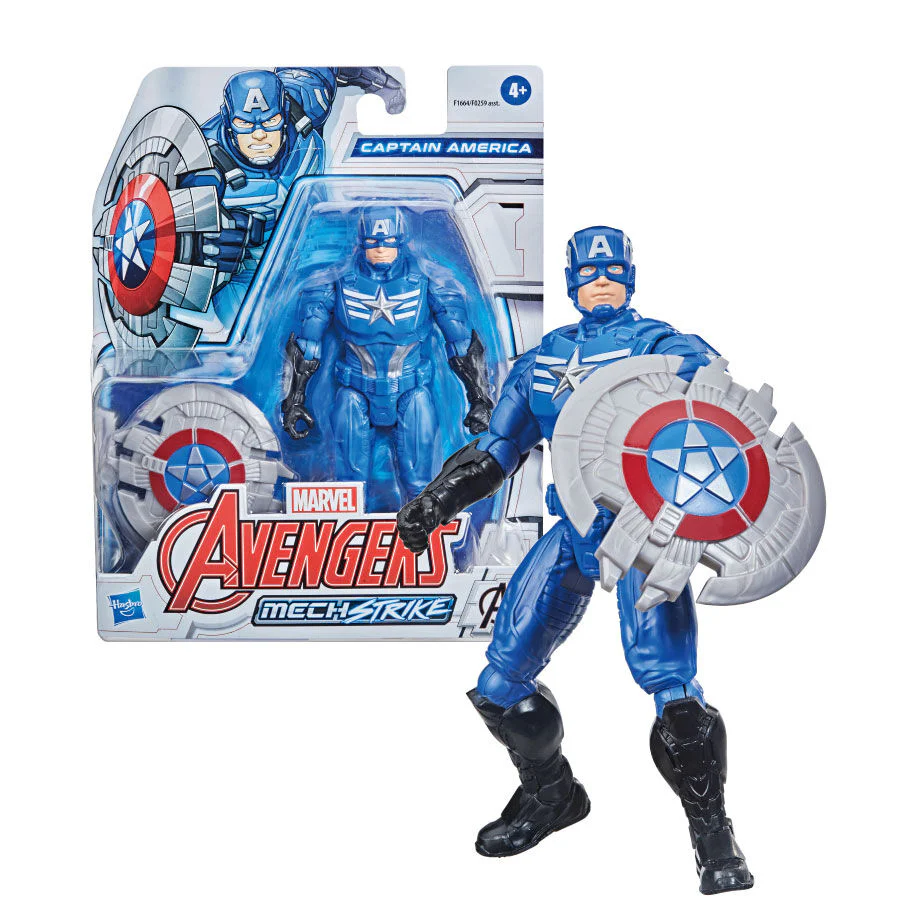 Marvel Avengers Mech Strike 6-inch Scale Figure Captain America F1664 - Image 4