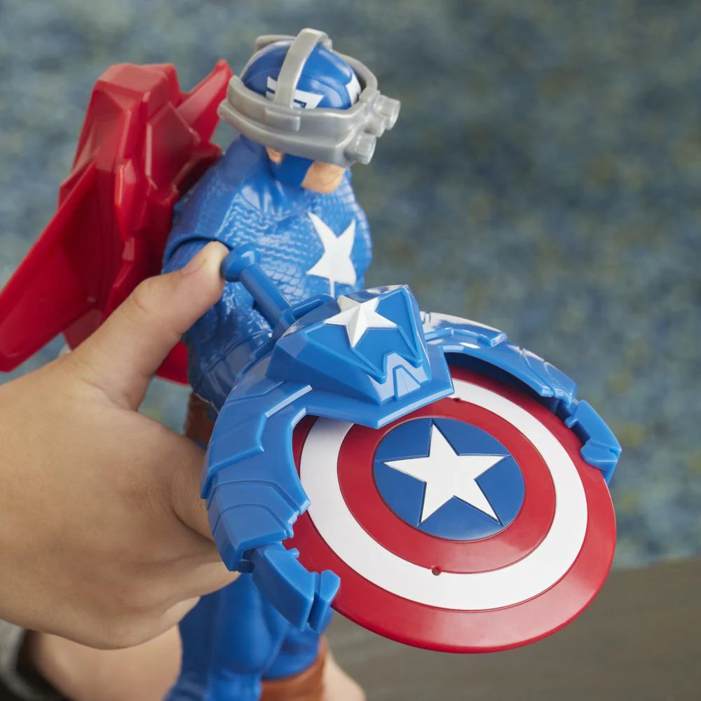 Marvel Avengers Titan Hero Series Blast Gear Captain America E7374 - Image 3