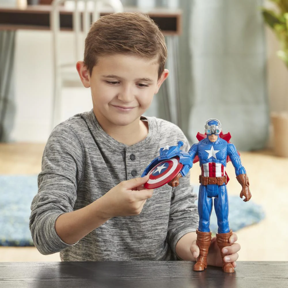 Marvel Avengers Titan Hero Series Blast Gear Captain America E7374 - Image 4
