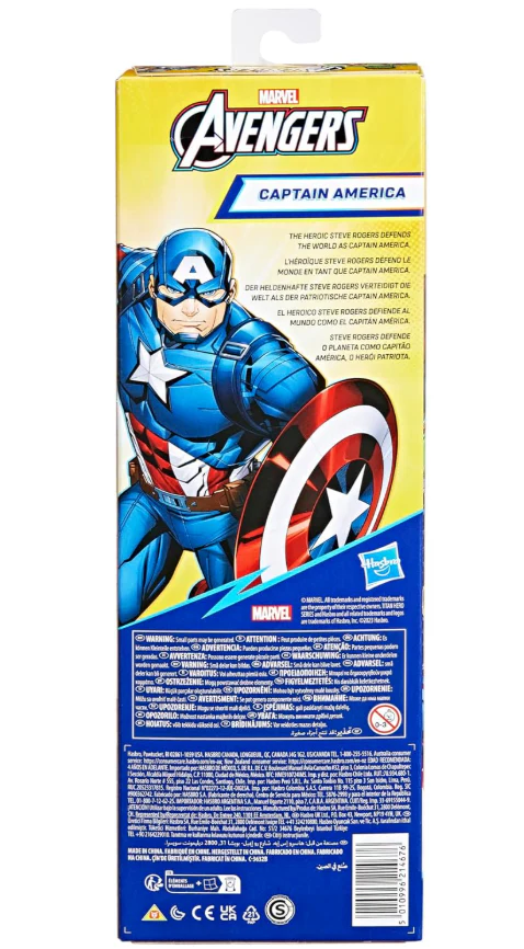 Marvel Avengers Titan Hero Series Captain America Action Figure E7877 - Image 2