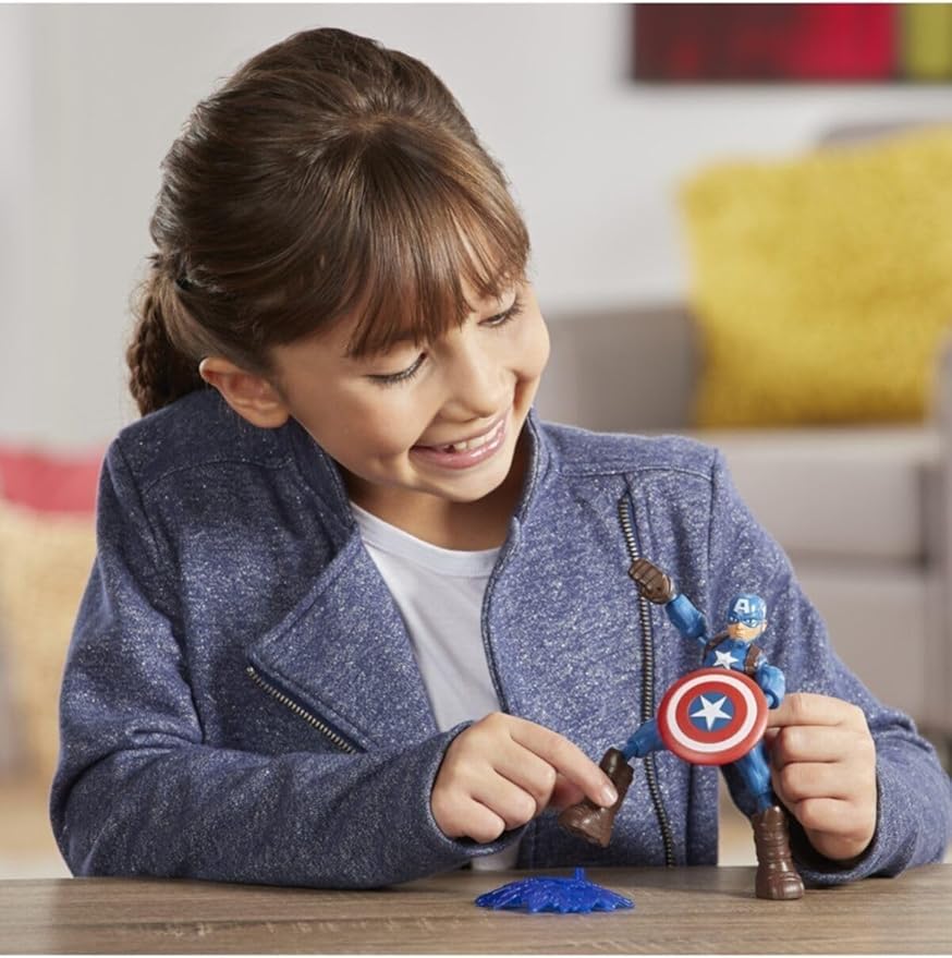 Marvel Bend and Flex Captain America Figure – 6" - Image 4