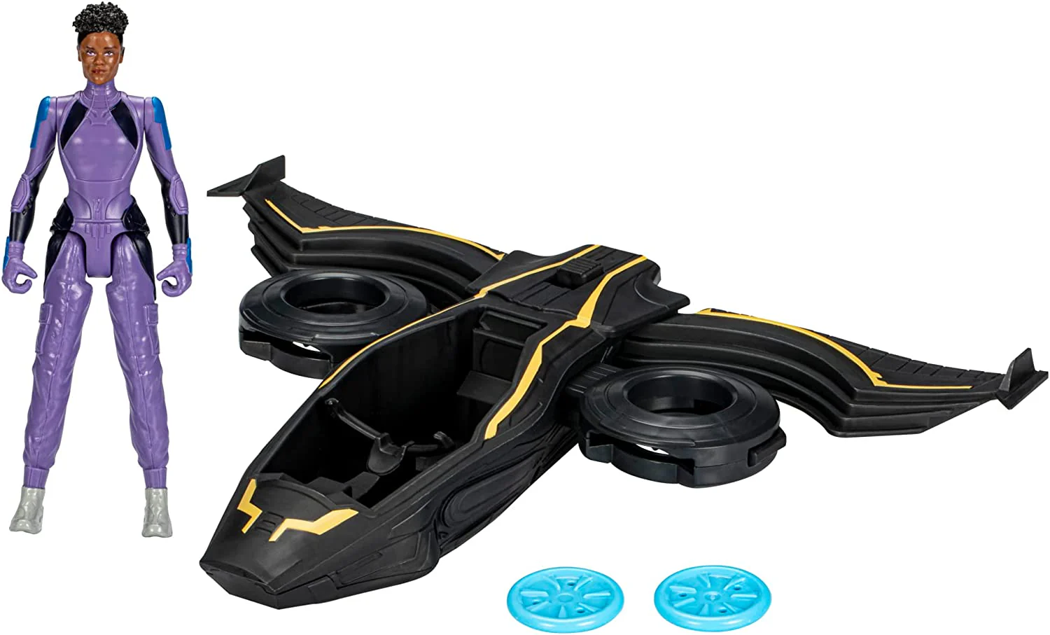 Marvel Black Panther Wakanda Forever Vibranium Blast Sunbird Jet with Shuri F3349 - Image 2