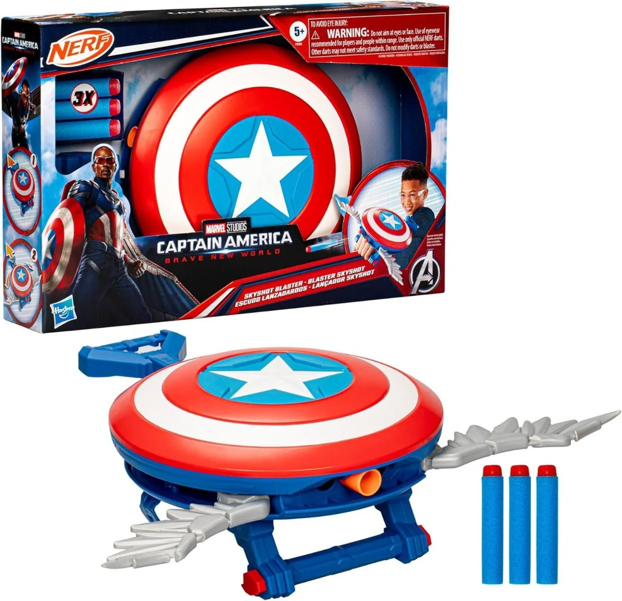 Marvel Captain America Brave New World - Skyshot Blaster