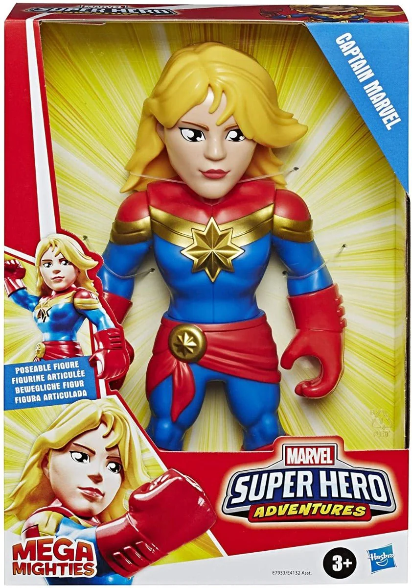 Marvel Mega Mighties Super Hero Adventures Captain Marvel E4132 - Image 3
