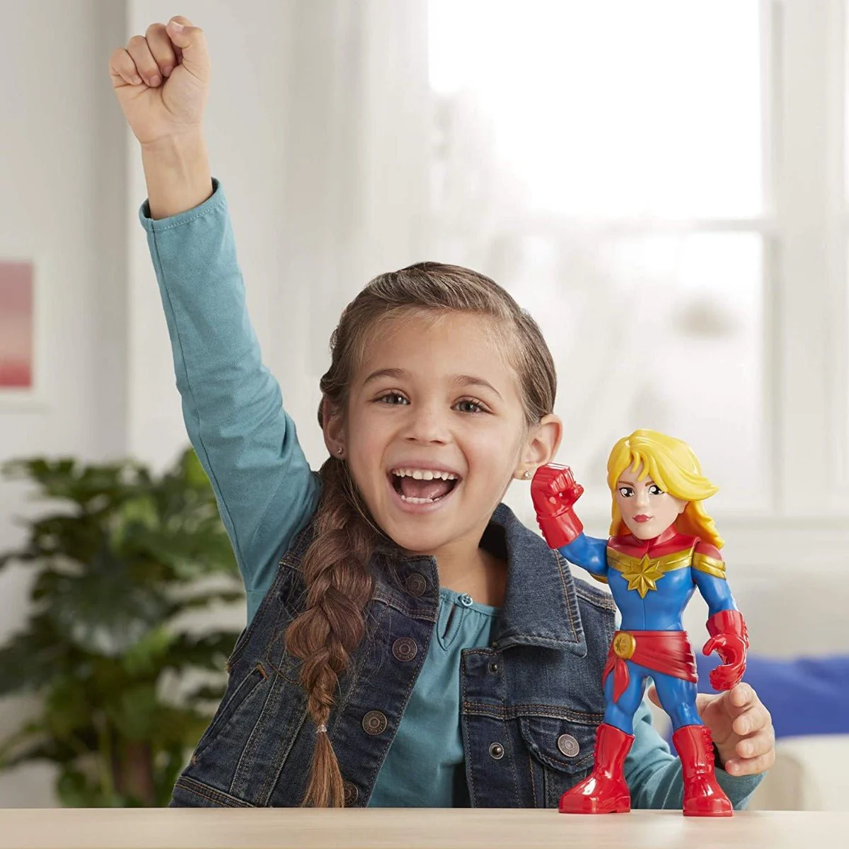 Marvel Mega Mighties Super Hero Adventures Captain Marvel E4132 - Image 4