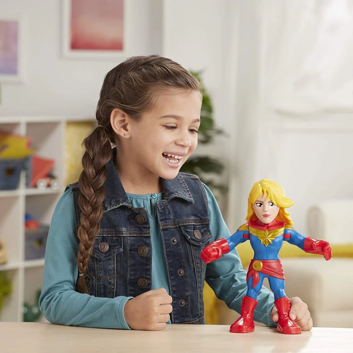 Marvel Mega Mighties Super Hero Adventures Captain Marvel E4132 - Image 5