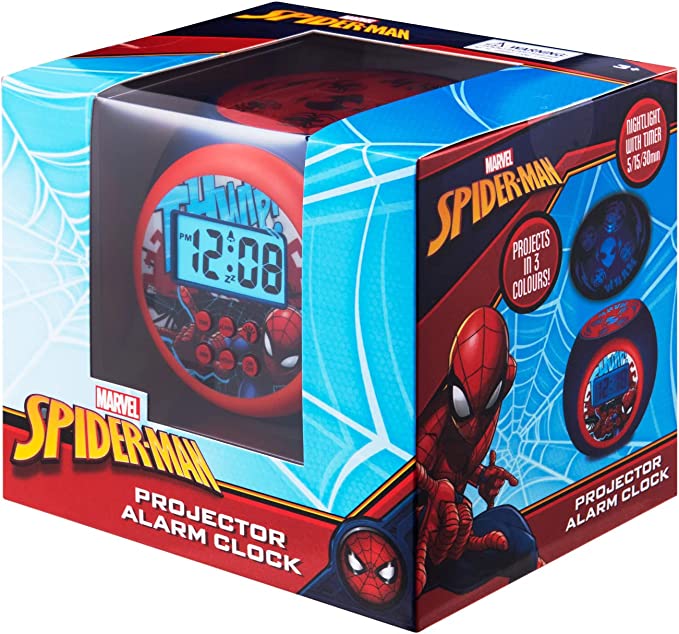 Marvel Projector Alarm Clock - Spiderman MV-0203-SM