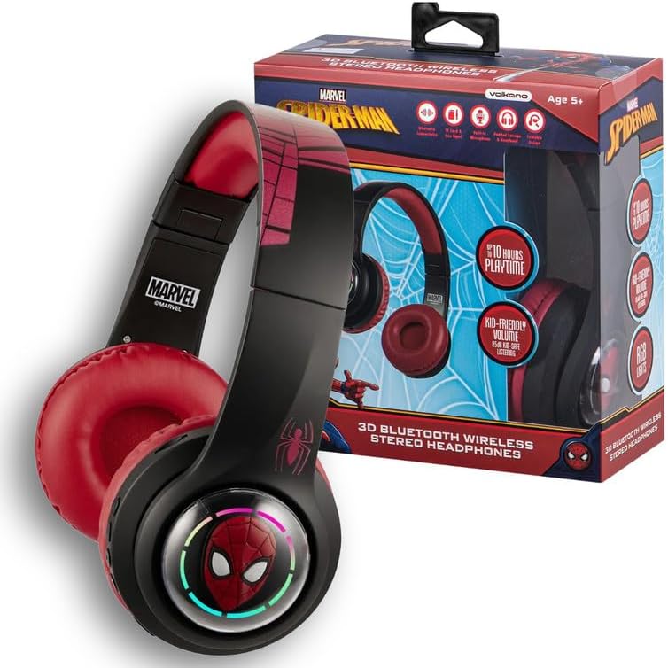 Marvel Spider-Man 3D Bluetooth Headphones MV-3054-SM