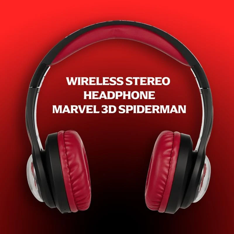 Marvel Spider-Man 3D Bluetooth Headphones MV-3054-SM - Image 5