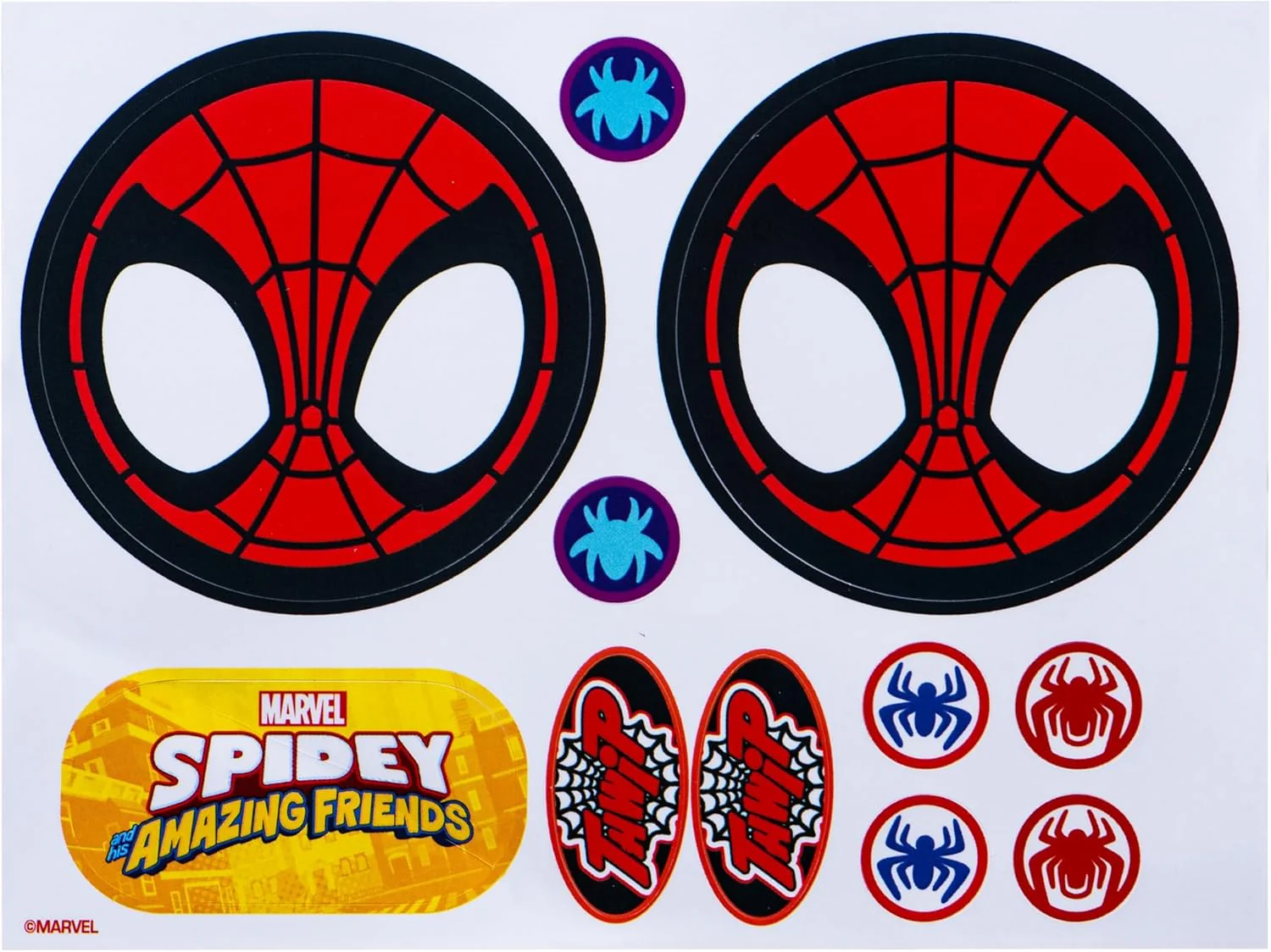 Marvel Spider-Man Aux Headphones With Stickers MV-6513-SAF - Image 2